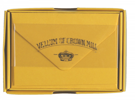 Crown Mill Colours Line - Set of 25 Cards & Envelopes - Mango